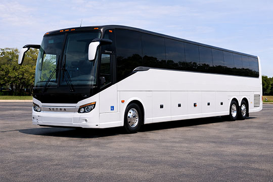 56-passenger charter bus available for charter in Elizabeth, NJ